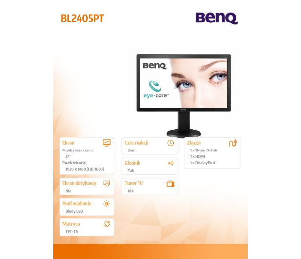 BenQ BL2405PT czarny - 328187 - zdjęcie 8